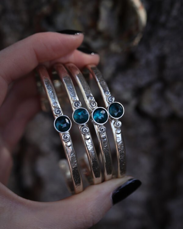 Spiral Cuffs ✦ Choose Your Stone - Image 2