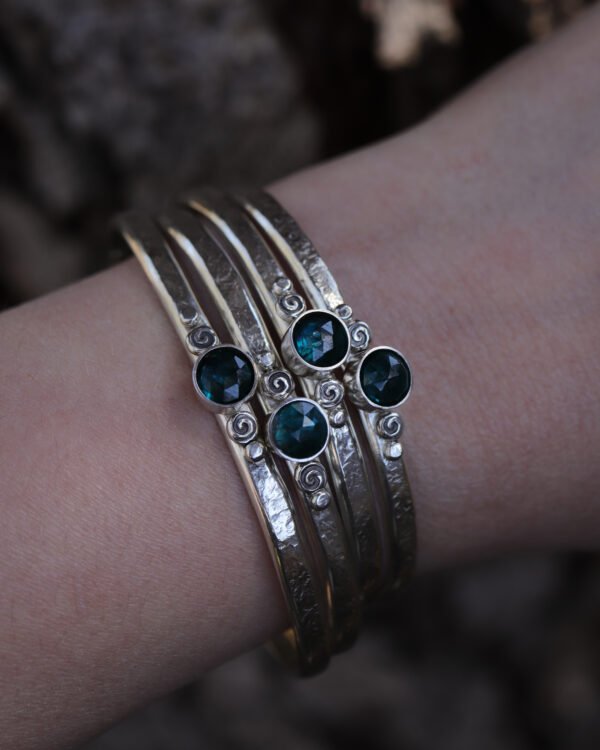 Spiral Cuffs ✦ Choose Your Stone - Image 3
