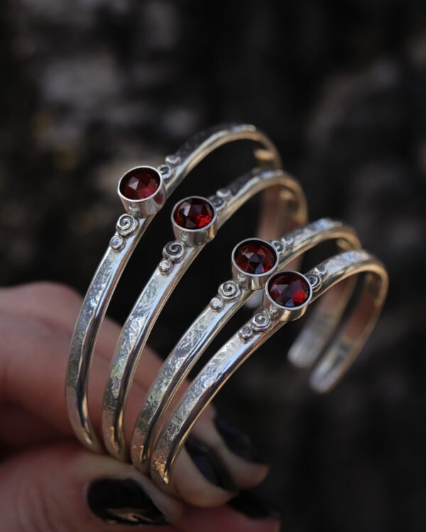 Spiral Cuffs ✦ Choose Your Stone - Image 4