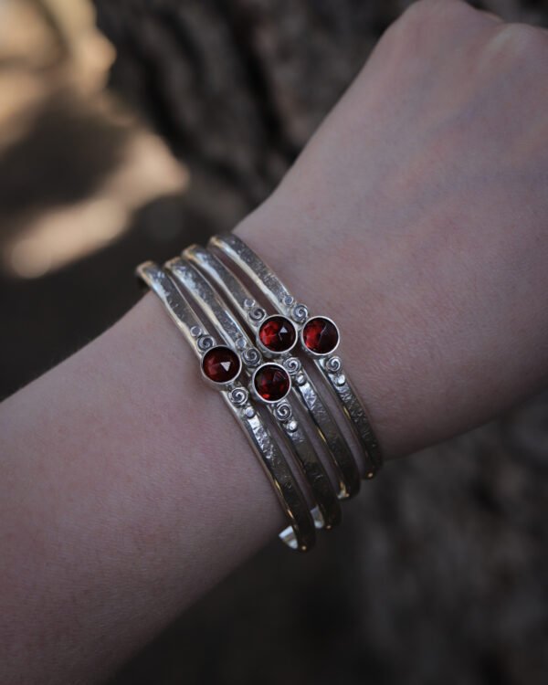 Spiral Cuffs ✦ Choose Your Stone - Image 5