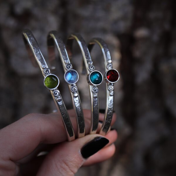 Spiral Cuffs ✦ Choose Your Stone