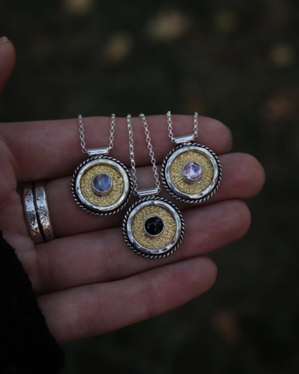 Halo Necklace ✦ Moonstone - Image 4