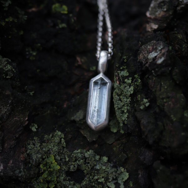 Aquamarine Point Necklace